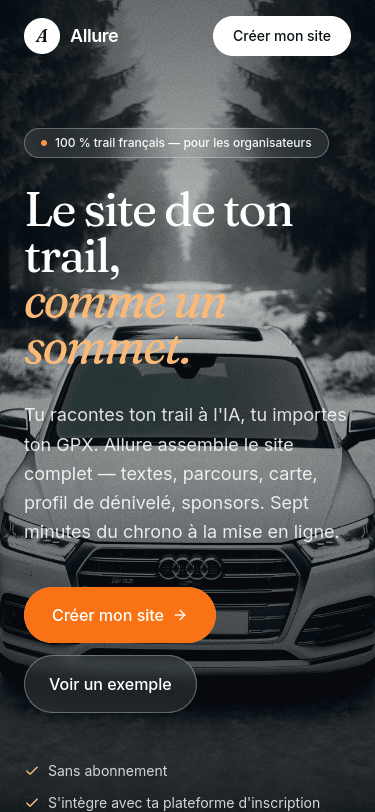 Capture mobile de Allure