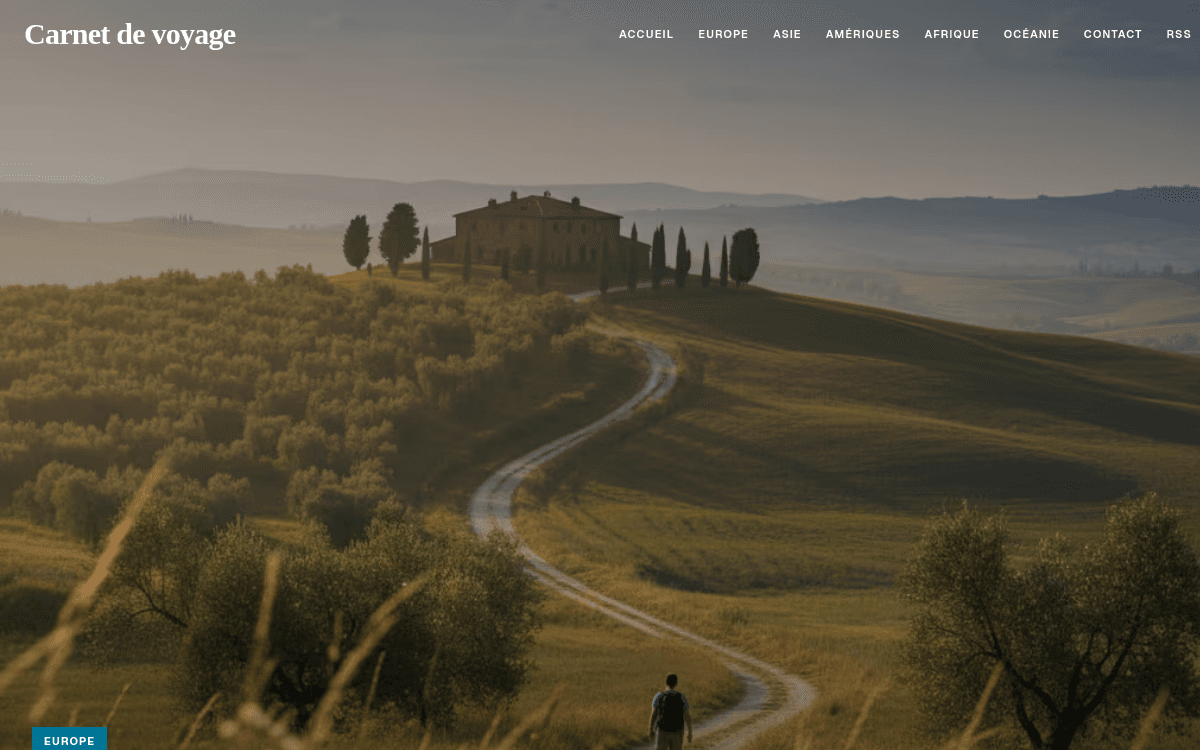 Capture desktop de Carnet de voyage